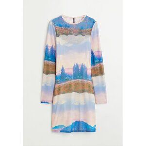 New H&M Beyonce landscape pattern dress